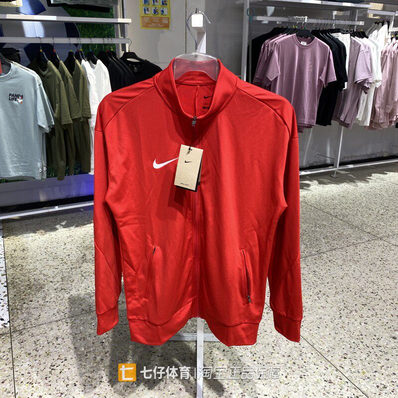 Nike耐克正品新款春男子梭织立领团队款刺绣休闲夹克外套IR8421