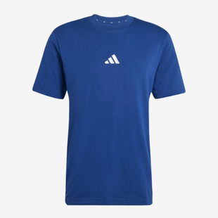 Adidas阿迪达斯正品新款夏季男款纯棉印花休闲圆领短袖T恤JE6399