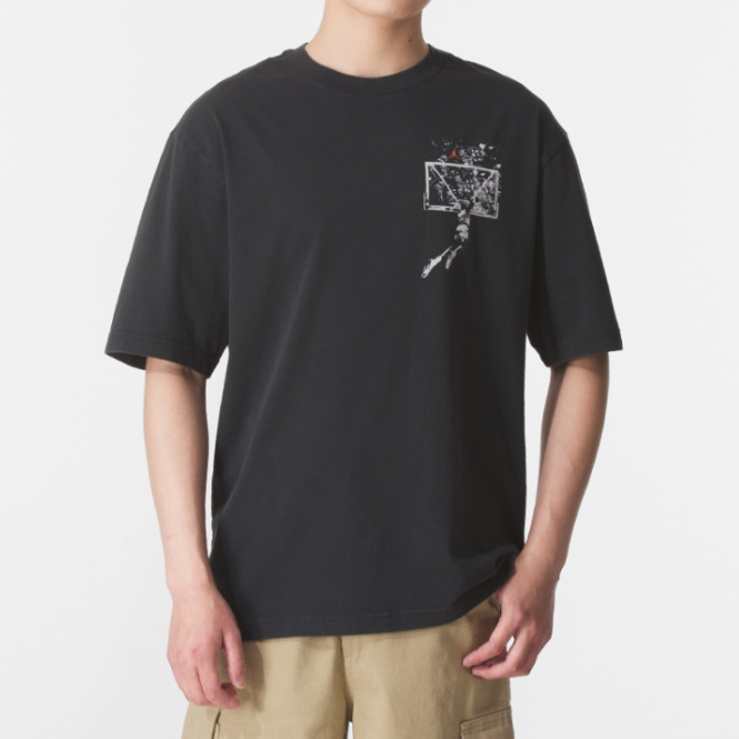 Nike耐克正品新款夏季男子印花logo针织纯棉运动短袖T恤IB3298