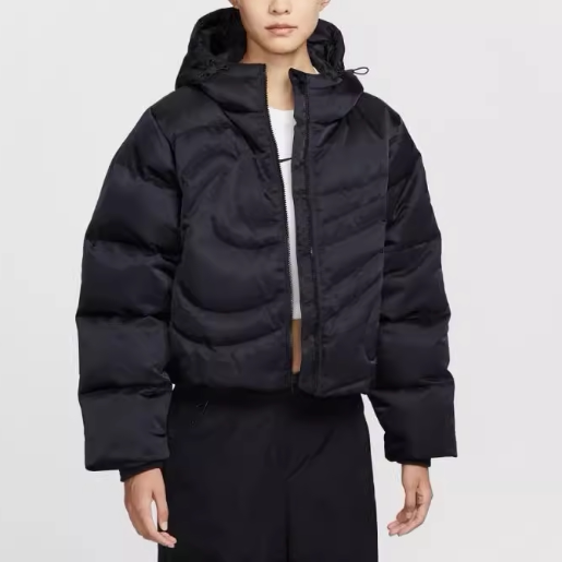 Nike耐克正品冬季女子连帽梭织保暖轻便短款休闲运动羽绒服IB2006