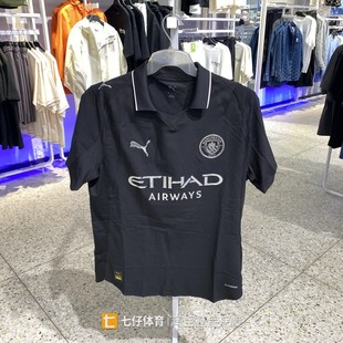 男梭织翻领透气足球运动休闲短袖 新款 T恤780885 夏季 Puma彪马正品