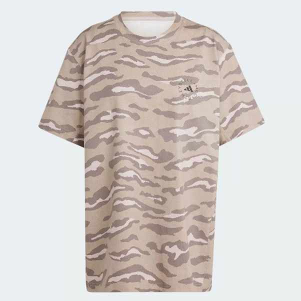 Adidas阿迪达斯正品新款夏季女款迷彩印花时尚休闲短袖T恤IN3630