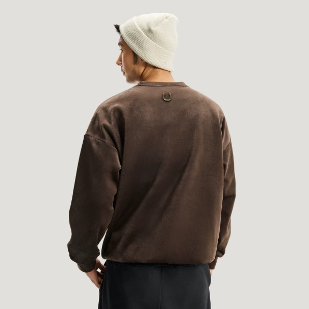 Adidas阿迪达斯正品新款秋冬男款时尚圆领加绒长袖卫衣刺绣KE4067