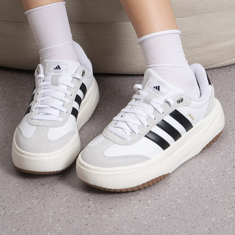 Adidas阿迪达斯正品新款四季女款三道杠缓震时尚百搭休闲鞋KH6913