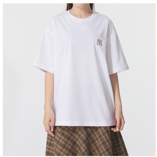 MLB正品新款夏季男女情侣款休闲LOGO时尚百搭纯棉T恤衫3ATSB6453