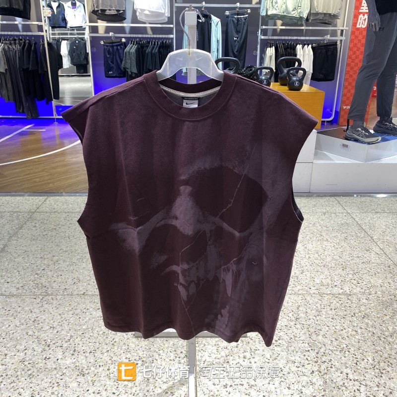 Nike耐克正品新款夏季新款男针织圆领印花无袖运动休闲背心IM5203