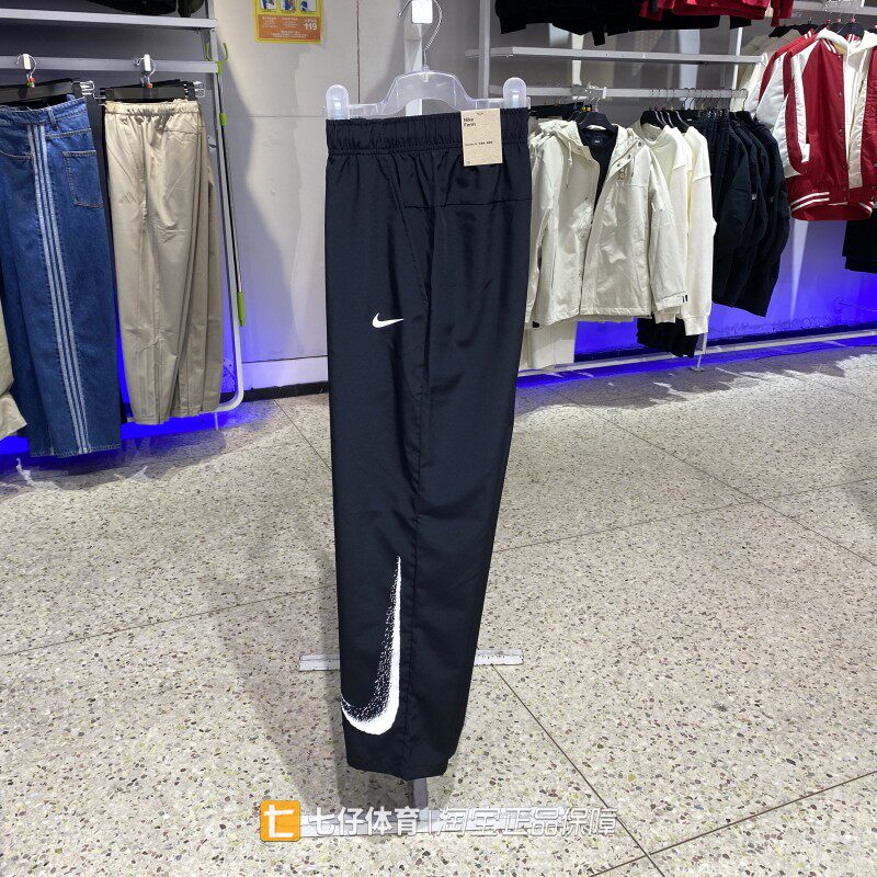 Nike耐克正品新款春季男子梭织速干裤腿大LOGO直筒休闲长裤F2202