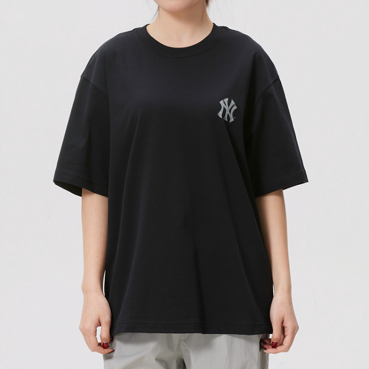 MLB正品新款夏季男女同款印花logo百搭户外宽松短袖T恤3ATSB0463