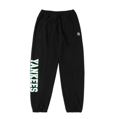 MLB正品新款秋男女通用针织刺绣logo百搭束脚运动休闲裤3APTV0141