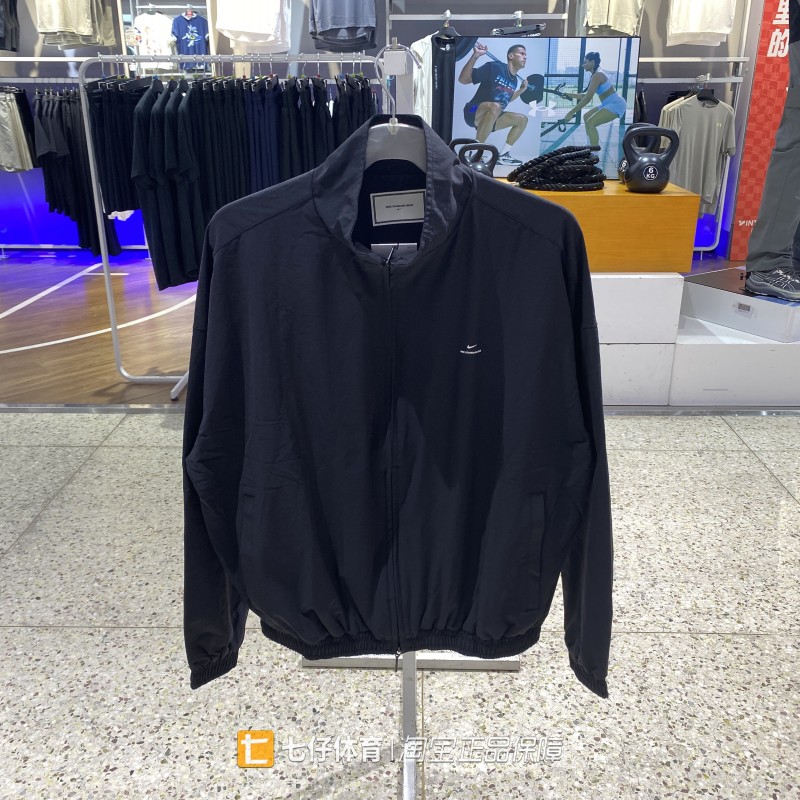 Nike耐克正品秋季新款男子锦纶透气立领黑色百搭休闲外套IM5904