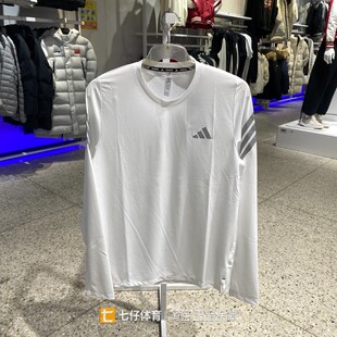 男梭织圆领户外运动休闲长袖 T恤KE6830 新夏季 Adidas阿迪达斯正品