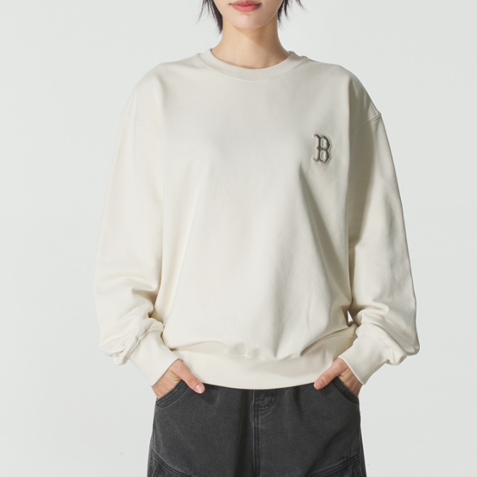 MLB正品新款春秋男女通用百搭运动休闲圆领长袖T恤卫衣3AMTB1154