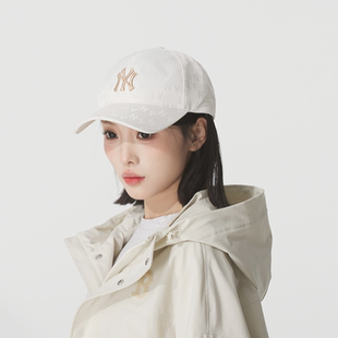 MLB正品新款四季款男女同款梭织透气百搭休闲帽鸭舌帽3ACPM105N