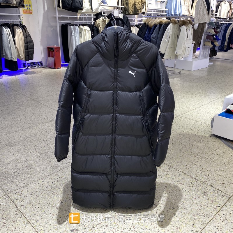 Puma彪马正品冬季新款男连帽保暖户外长款运动休闲羽绒服691080