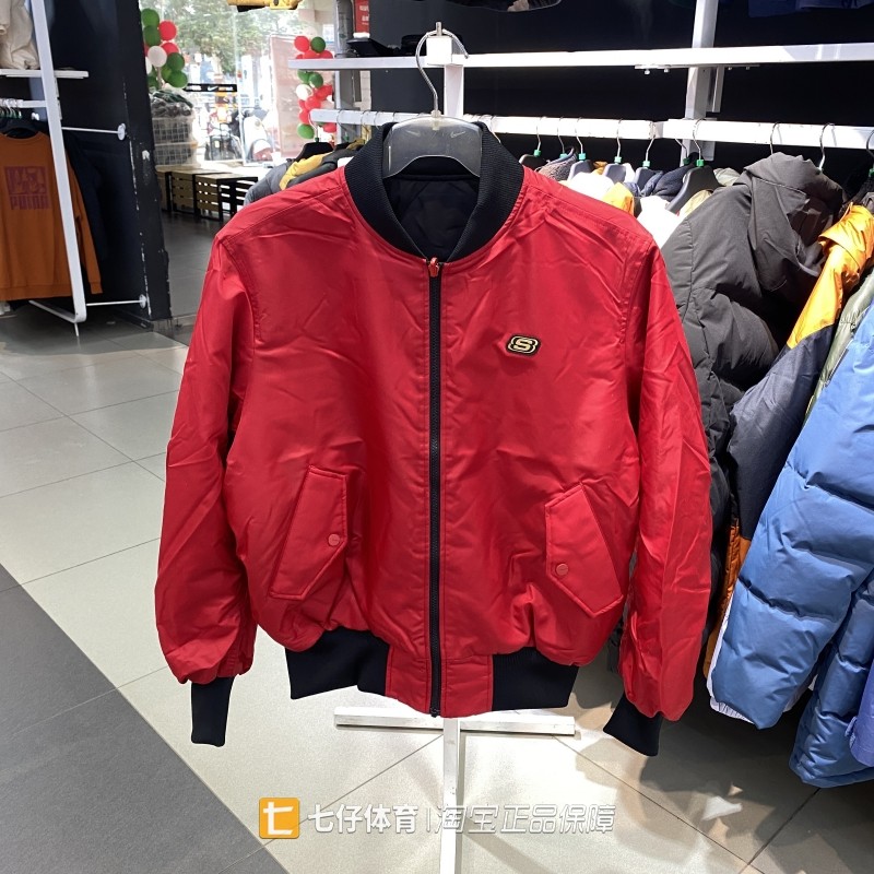 Skechers斯凯奇男双面穿夹克棉服