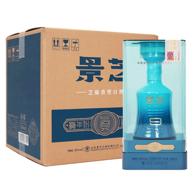 景芝500ml*4真9年53度芝香白酒