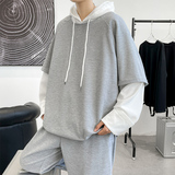 3秋季套装潮流港风套装一套长袖卫衣假两件A210-TZ8808-P65，男装休闲套装，星座210-3