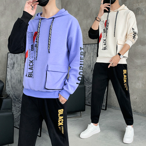 春秋款卫衣男孩外套学生运动套装潮流帅气秋装A210-TZ9837-P65图片