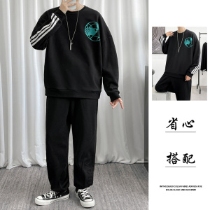 1秋季套装男潮流时尚港风长袖卫衣套装A210-TZ8805-P70图片