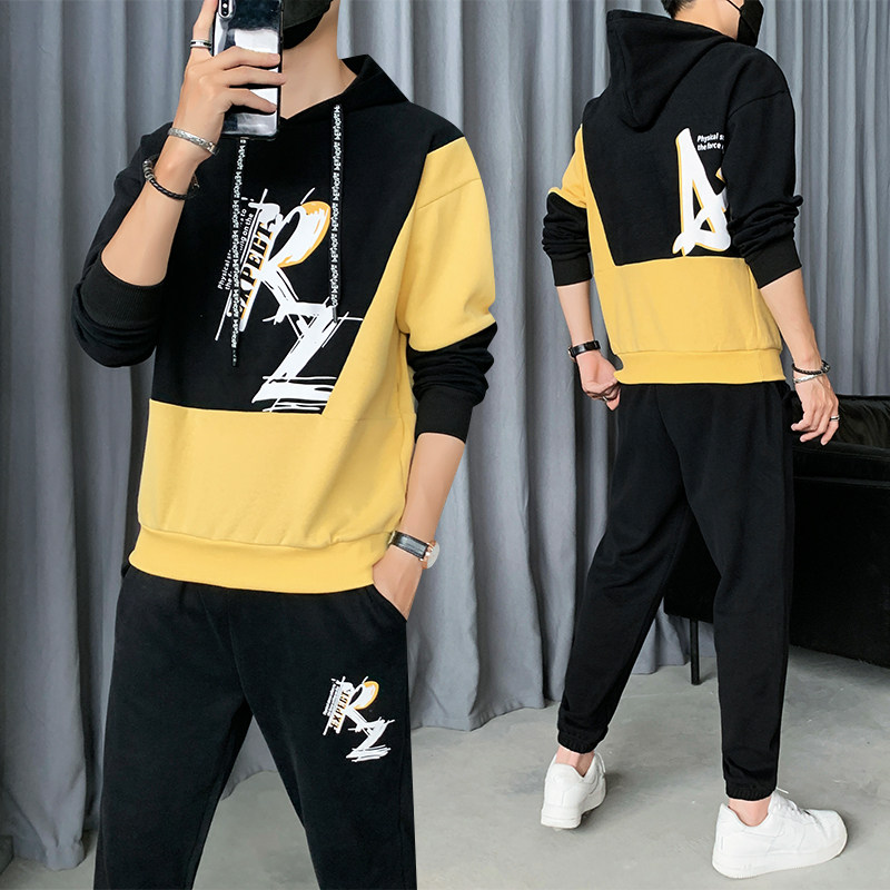 秋季套装男潮流长袖卫衣套装A210-TZ9833-P65，男装休闲套装，星座210-3