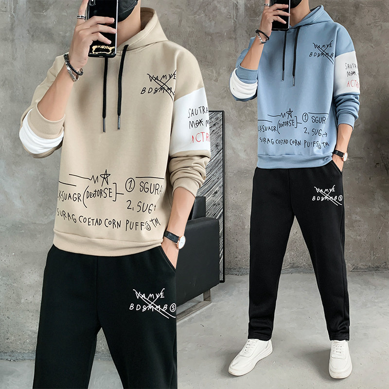 202秋季套装男潮流时尚休闲套装A210—TZ9830-P65,男装休闲套装,星座210-3