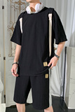 5夏季短袖短裤套装男潮流时尚休闲五分裤两件套A210-TZ6866-P45，男装牛仔裤，星座210-3