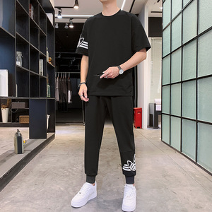 3夏季短袖长裤套装男潮流时尚套装A210-TZ8209-P50图片