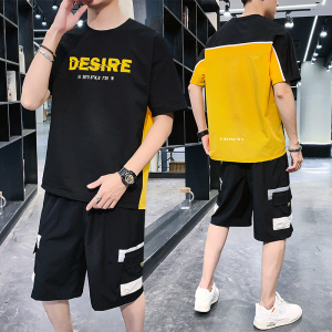 夏季短袖短裤套装男潮流时尚休闲套装A210-TZ7215-P60图片
