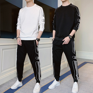 新款卫衣男士韩版潮流ins帅气春秋休闲运动套装A210-TZ7103-P65图片