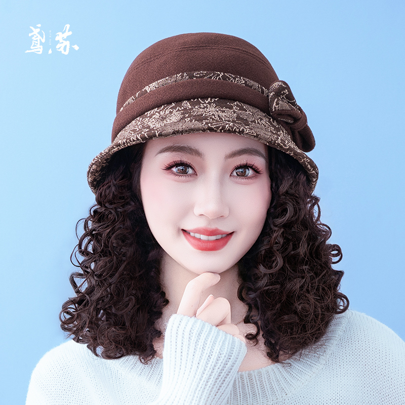 2025新款高端假发帽可拆卸女款