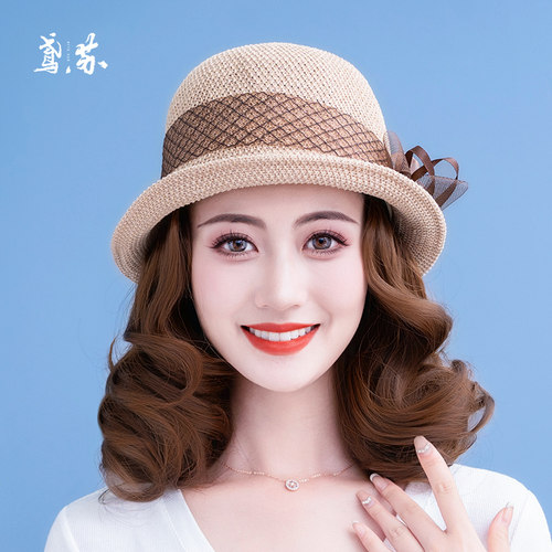 帽子假发一体女夏天时尚2025新款