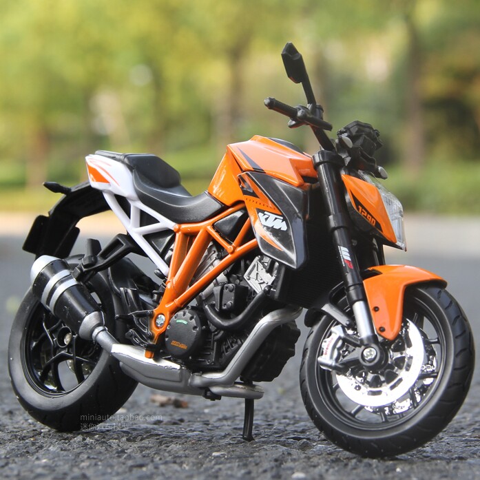 美驰图1:12仿真摩托车模型生日礼物DUKE KTM1290 690公爵机车模型