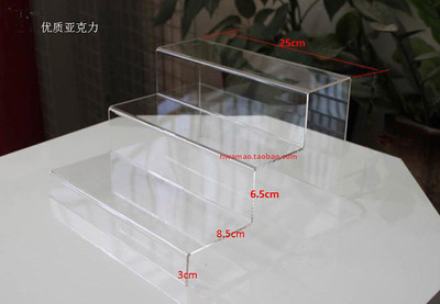 直播间展示 亚克力阶梯架多层陈列 架有机玻璃二三层包架鞋架包邮