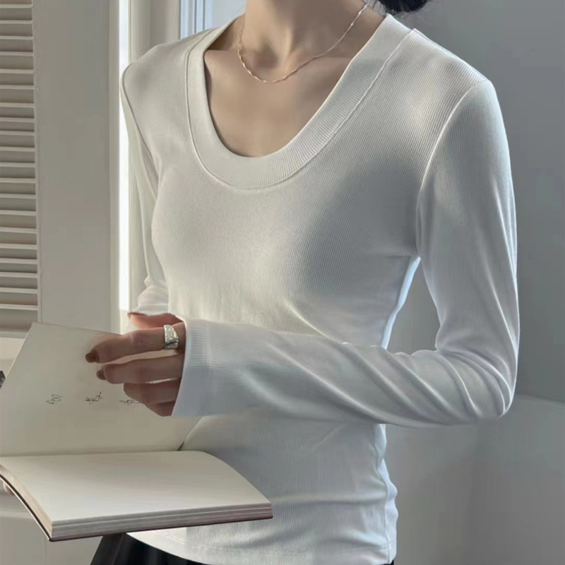 低领打底衫女内搭秋冬季