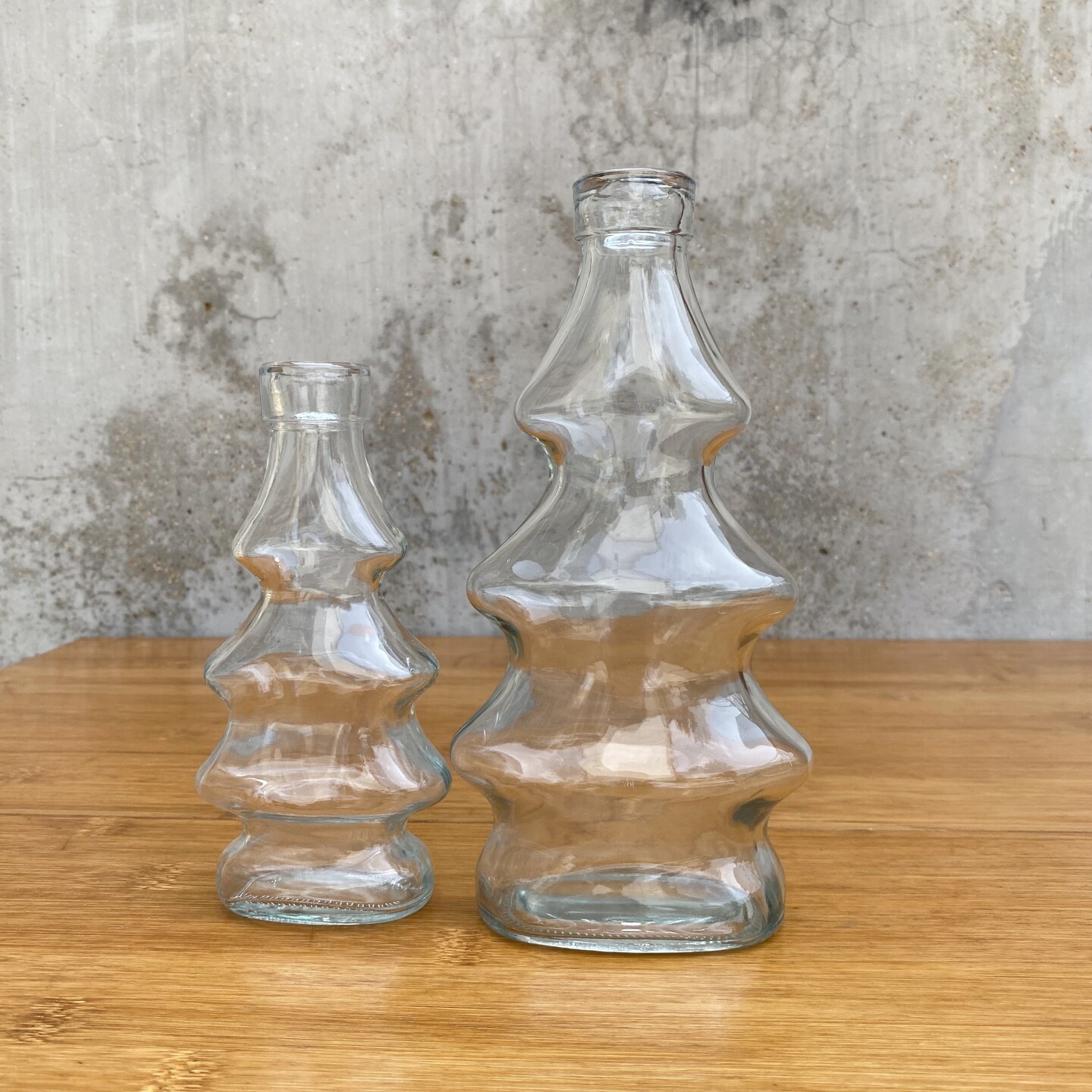 圣诞树玻璃瓶 许愿瓶 松树泡茶瓶创意玻璃瓶幸运星瓶饮料瓶糖果罐