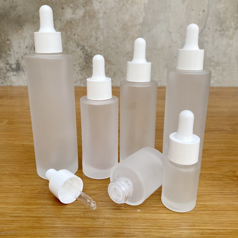 30ml新品乳液分装瓶 便携精油瓶 小样分装玻璃空瓶子 磨砂滴管瓶