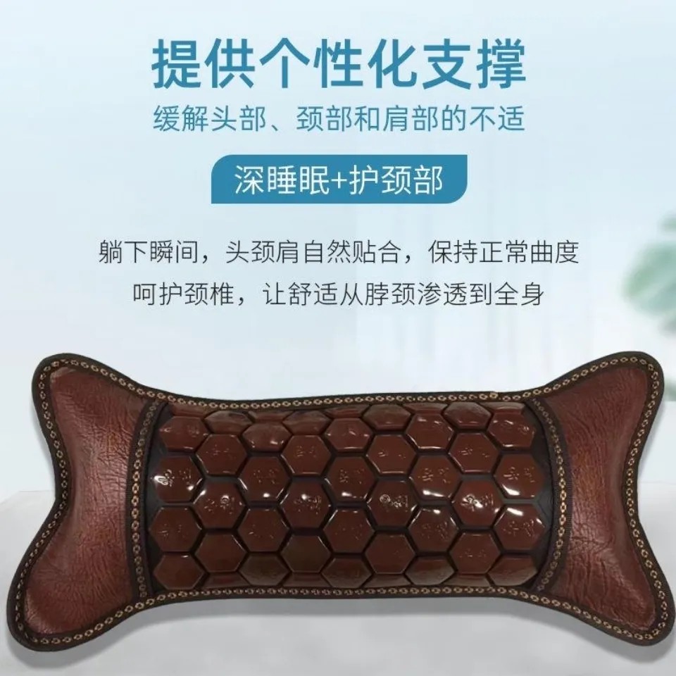 天然玉石颈椎枕头电加热玉枕头托玛琳颈椎枕头磁疗电热玉石枕头