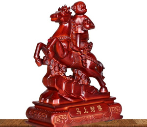 马上封侯招财生肖猴摆件 送领导生日礼品家居装饰品办公桌室摆设