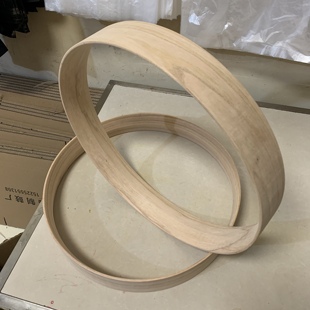 包邮文王鼓鼓圈实木独板鱼脊鼓圈柳木圈 楸子圈二神鼓鼓圈 八角圈