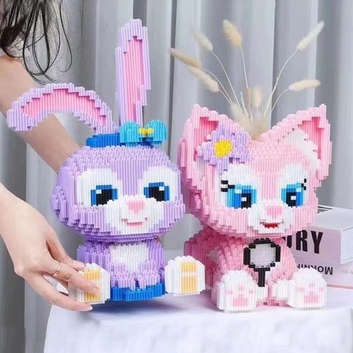 潮乐森拼装小颗粒玩具星黛露兔积