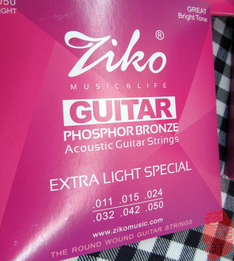 香港正品立欧ZIKO民谣吉他套弦 高档木吉他琴弦套弦 磷青铜琴弦