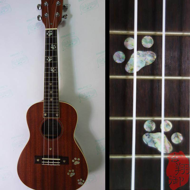 特价猫脚步脚印ukulele小吉他贴花尤克里里配件生命之树指板贴纸