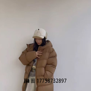 价私问 连帽羽绒服大衣外套女 2025秋冬新品 中长款