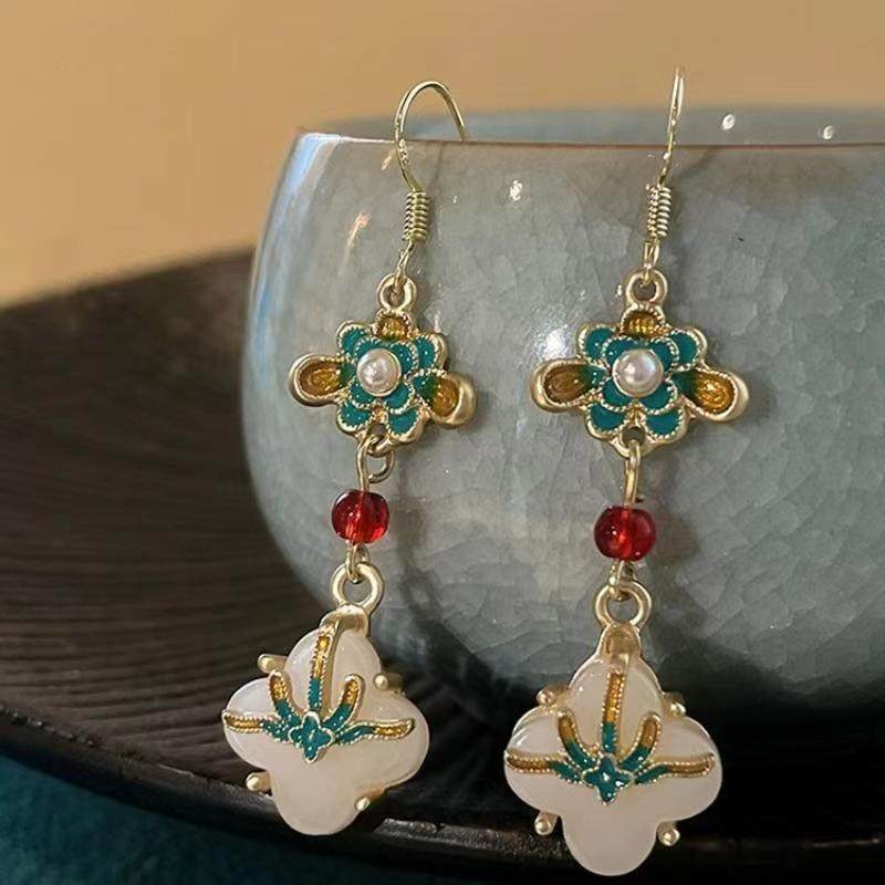 中国风长款流苏耳环女新中式复古小众设计耳钉高级感气质耳坠耳饰,饰品/流行首饰/时尚饰品新,耳钉,淘宝优惠券,粉丝福利购,淘宝优惠卷