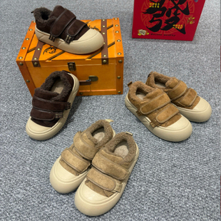 EV丑萌大头厚底魔术贴毛毛棉鞋 1226 M577 JANE JCMM