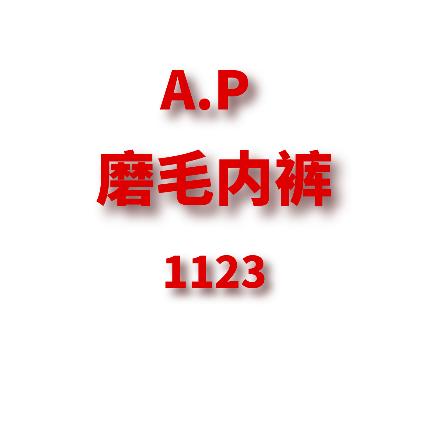 JCMM JANE 1123 AP 磨毛内裤