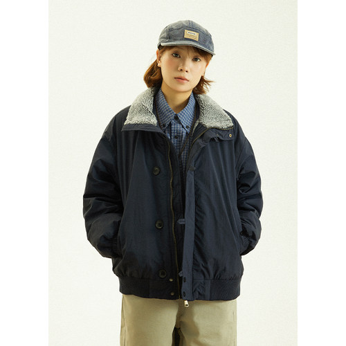 GoodNorth立领羊羔毛棉服外套