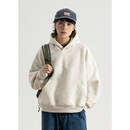 套头连帽衫 GoodNorth日系复古纯色卫衣男女同款 宽松cleanfit短款