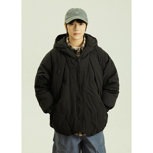 GoodNorth冬季纯色连帽羽绒服