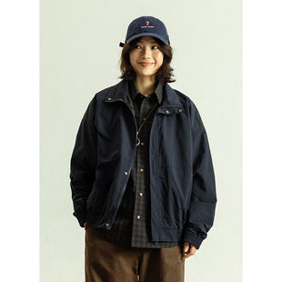 GoodNorth美式复古工装立领短款外套男女款春季宽松百搭工装夹克